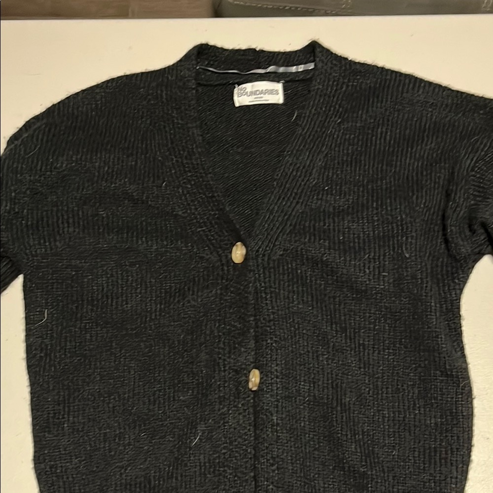 No Boundaries Black Cardigan Sweater